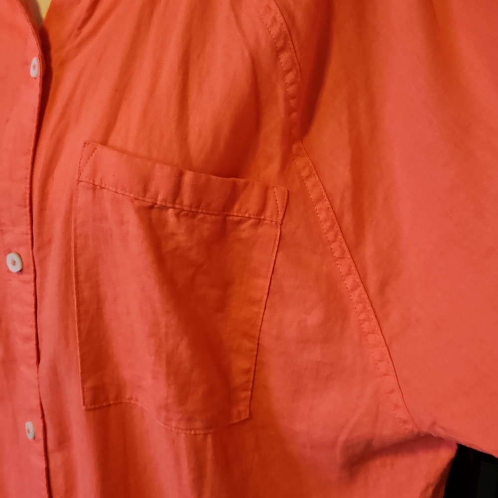 Aerie Pool to Party linen blend cover up shirt - Picture 4 of 9